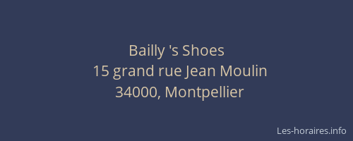 Bailly 's Shoes