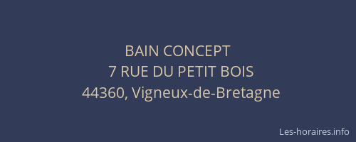 BAIN CONCEPT