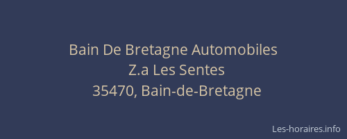Bain De Bretagne Automobiles