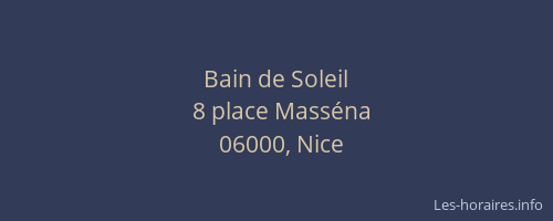 Bain de Soleil