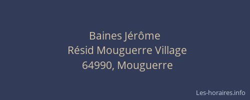 Baines J&eacute;r&ocirc;me