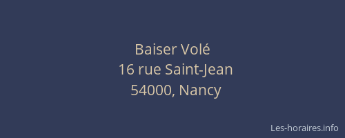 Baiser Volé