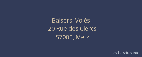 Baisers  Volés