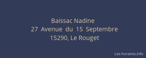 Baissac Nadine