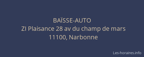 BAÏSSE-AUTO