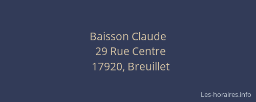 Baisson Claude