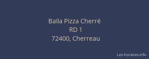 Ba&iuml;la Pizza Cherr&eacute;