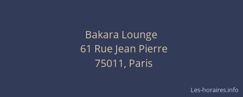 Bakara Lounge