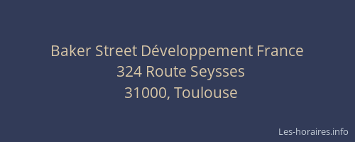Baker Street Développement France