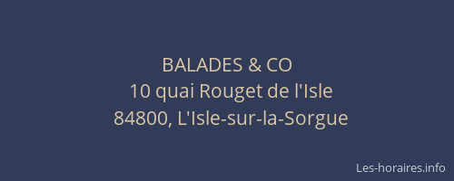 BALADES & CO