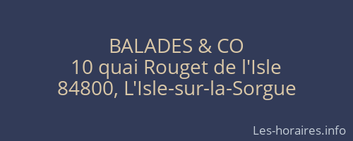 BALADES & CO