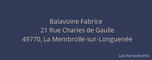 Balavoine Fabrice
