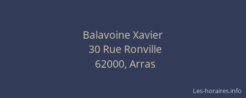 Balavoine Xavier