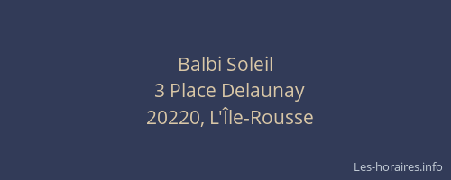Balbi Soleil