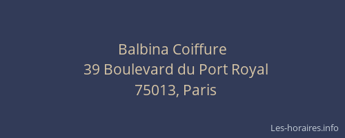 Balbina Coiffure