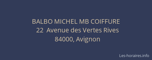 BALBO MICHEL MB COIFFURE