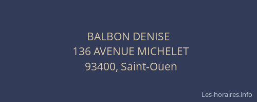 BALBON DENISE