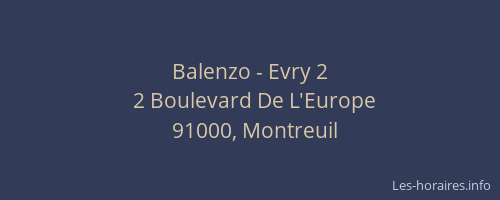 Balenzo - Evry 2
