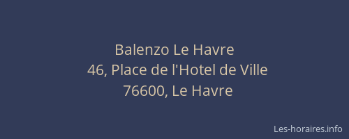 Balenzo Le Havre