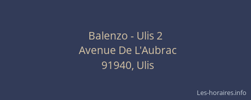 Balenzo - Ulis 2