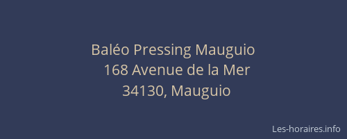 Baléo Pressing Mauguio