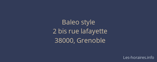 Baleo style