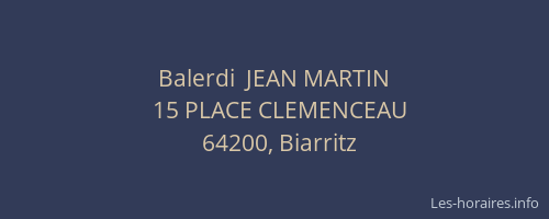 Balerdi  JEAN MARTIN