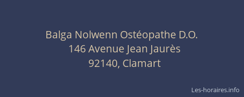 Balga Nolwenn Ostéopathe D.O.