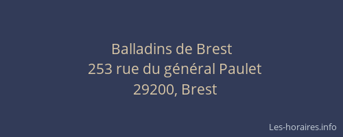 Balladins de Brest