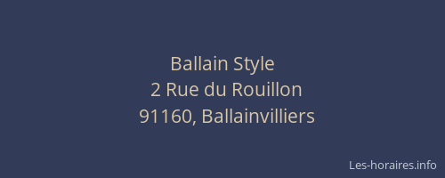 Ballain Style