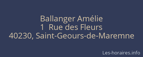Ballanger Amélie