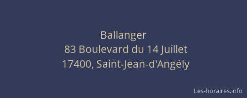 Ballanger