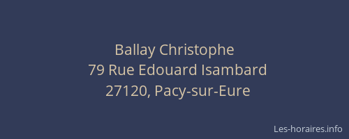 Ballay Christophe