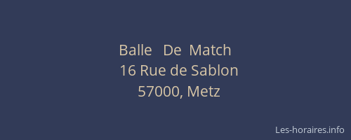 Balle   De  Match