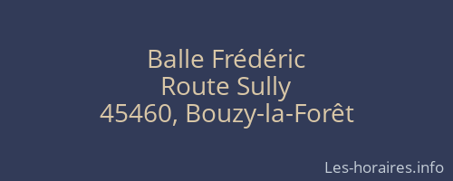 Balle Frédéric