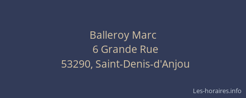 Balleroy Marc