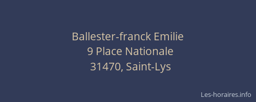 Ballester-franck Emilie