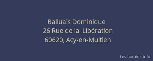 Balluais Dominique