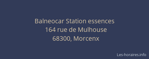 Balneocar Station essences