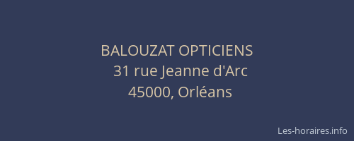 BALOUZAT OPTICIENS