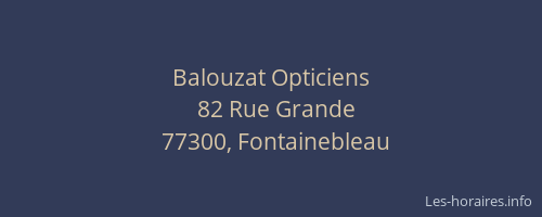 Balouzat Opticiens