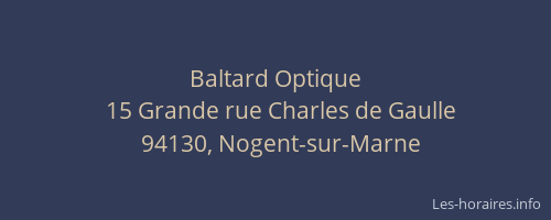 Baltard Optique