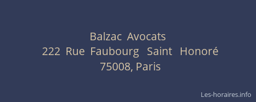 Balzac  Avocats