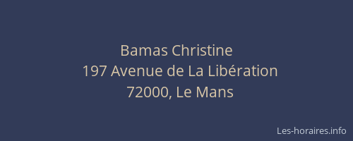 Bamas Christine