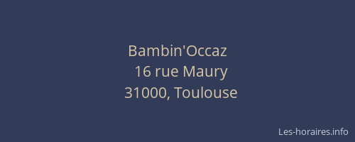 Bambin'Occaz
