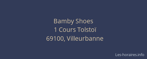 Bamby Shoes