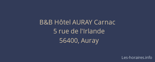 B&B Hôtel AURAY Carnac