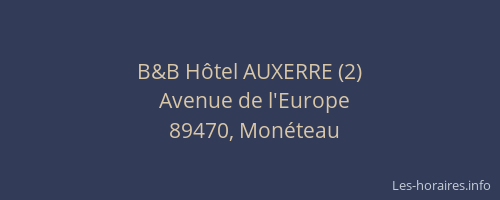 B&B Hôtel AUXERRE (2)