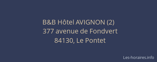 B&B H&ocirc;tel AVIGNON (2)