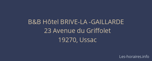 B&B Hôtel BRIVE-LA -GAILLARDE